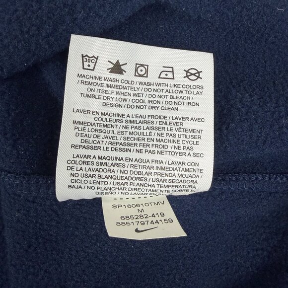 Nike Golf Rio Olympic Team Quarter Zip Pullover Womens Medium Navy Blue - Picture 8 of 9